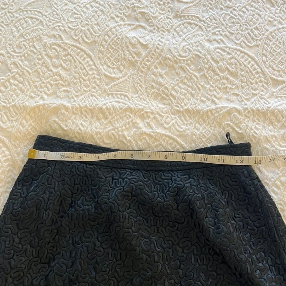Vintage YSL Saint Laurent Rive Gauche Black Pencil Skirt 40 Quiet Luxury Capsule